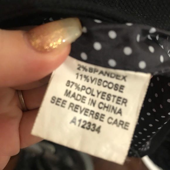 Military style blazer black size 12 - Picture 4 of 6